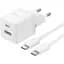Мережевий зарядний пристрій Baseus Palm C+U 30W EU with USB-C to USB-C cable white (P1011160A213-01) - мініатюра 1