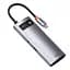 USB-Хаб Baseus USB-C Metal Gleam Series 5in1 Gray (CAHUB-CX0G) - мініатюра 9