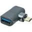 Адаптер PowerPlant USB Type-C - USB 3.1 Type-A, 10Gbps - мініатюра 1