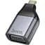 Адаптер переходник Hoco UA34 Type-C to VGA metal grey - миниатюра 1