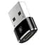 Перехідник Baseus USB Male To Type-C Female Adapter Converter 3A (CAAOTG-01) Чорний - мініатюра 4
