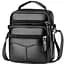 Чоловіча сумка барсетка 17x21x9, шкіряна сумочка планшет Tiding Bag 75003 чорна 170 - мініатюра 1