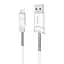 USB Cable Hoco X24 Pisces MicroUSB White 1m - мініатюра 1