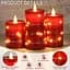Беспламенные свечи Fairy String Lights угол обзора 360° со звездными гирляндами 3 шт. - миниатюра 2