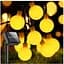 Вулична світлодіодна гірлянда Sun Lamp Solar 12 м 100 LED на сонячній батареї "Молочні кулі" - мініатюра 2