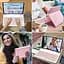Чехол-книжка BeCover с беспроводной клавиатурой для Samsung Galaxy Tab A9 SM-X115 8.7" Pink (712359) - миниатюра 4