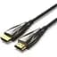Кабель Vention HDMI M - M,50.0 м V2.0 Optical 4K 60Гц 18Gbps Dolby 7.1 PVC Black Zinc Alloy - мініатюра 1