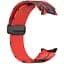 Ремінець для Samsung Galaxy Watch 5 40mm - червоно-чорний ширина кріплення 20мм силікон Watchbands Cls-color (W30-9WB66352299) - мініатюра 3