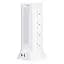 Сетевой фильтр-удлинитель Yiwu HP-5-11MF TOWER B24 4,8 м 12 розеток 3USB + 1PD LED-лампа белый - миниатюра 1