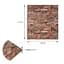 Самоклеюча 3D панель Sticker Wall 700x770x3мм Коричнево-рудий 58-3 SW-00001319 - мініатюра 3
