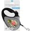 Повідець-рулетка для собак Waudog R-leash, малюнок "Мілітарі", M, до 25 кг, 5 м, світловідбиваюча стрічка - мініатюра 5