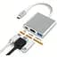 Адаптер перехідник розгалужувач Юсб хаб Type-C 3.1 на HDMI 4K 4в1 USB-концентратор для ноутбука macbook - мініатюра 3