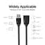 Подовжувач USB-USB 3.0 Vention F/M Flexible Round 5Gbps 1m Black (VAS-A45-B100) - мініатюра 2