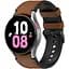 Ремінець шкіра-силікон BeWatch Samsung Galaxy Watch 4/5/6 20 мм Коричневий (1gw0104) - мініатюра 1