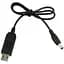 Кабель WGP USB-DC 5.5 mm х 2.5 mm 5V-9V-12V + перетворювач Black - мініатюра 1