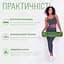Коврик для йоги и фитнеса TPE+TC 6 мм двухслойный зеленый-серый EasyFit fit0025074 - миниатюра 2