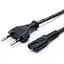 Кабель питания Atcom 2-контактный Cee 7/16 iec C7 2 pin длина 3 м - миниатюра 1