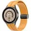 Ремешок для Samsung Galaxy Watch 5 Pro 45mm - желто-горчичный ширина крепления 20мм силикон Watchbands Cls-black (W33-5WB69551119) - миниатюра 1