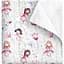 Пелюшка багаторазова Cosas непромокаюча Fairies Flowers 100х120 см (Diaper_FairiesFlowersRose_100x120) - мініатюра 1