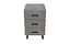 Тумба Віва 3 на конусних ніжках Ferrum-decor 56,5x35x40 Чорний метал ДСП Бетон 16 мм (FRD-106817) - мініатюра 2