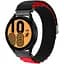 Ремінець для Huawei Watch 2 - чорно-червоний Watchbands NormalCloth Wave ширина кріплення 20мм нейлоновий (W25-6WB70814466) - мініатюра 1