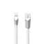 USB Cable Hoco X4 Zinc Alloy Rhombic Lightning White 1.2m - мініатюра 1