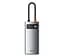 Мультипортовий адаптер USB Хаб Baseus Baseus Metal Gleam Series 4-in-1 Multifunctional Type-C HUB Docking - мініатюра 1