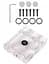 Терминал Thermaltake Pacific VGA Bridge Dual Series 3-Slot Transparent (CL-W136-PL00TR-A) - миниатюра 2