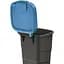 Бак для сміття Prosperplast Wheeler 90 л чорний синя кришка (NBWB90-2383C) - мініатюра 3