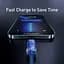 Кабель Baseus Crystal Shine Series Fast Charging Cable USB to Lightning 2.4A 1.2m CAJY000003 Blue - миниатюра 4