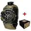 Чоловічий наручний годинник 005 Тризуб золото Camo Green Паракордовий ремінець Army Green Awarder acs0031995 - мініатюра 1
