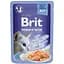 Вологий корм для котів Brit Premium Delicate Fillets in Jelly Salmon філе в желе лосось 85 г - мініатюра 1