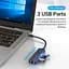 Концентратор Vention USB 3.1 Type-C to 3xUSB 2.0+MicroUSB+RJ45 100M Ethernet black (TGOBB) - мініатюра 6