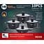 Набір каструль з антипригарним гранітним покриттям Higher Kitchen XPRO НК-324 чорний (42863-НК 324_2356) - мініатюра 8