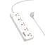 Сетевой удлинитель Hoco AC14A Rico 5-position socket(PD30W/1C3A) белый - миниатюра 3