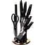 Набор ножей Berlinger Haus Black Rose Collection, черный (BH 2692) - миниатюра 1