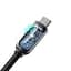 Кабель Baseus Display Fast Charging Cable USB to Type-C 66W 2m CASX020101 Black - миниатюра 4
