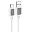 Дата кабель Hoco X108 Benefit USB to Type-C 3A (1m) White - миниатюра 1