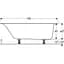 Ванна акриловая Gebert Soana 160x70 554.001.01.1 + ножки Белый - миниатюра 4