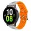 Ремешок для Samsung Gear S2 Classic - серо-оранжевый ширина крепления 20мм силикон Watchbands Flower (W38-6WB33978700) - миниатюра 2