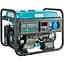 Генератор Синхронный KonnerSohnen KS 7000E G, 230В, 5.5кВт, электростартер, 77.2кг/5000 Вт/Газ+бензин (KS7000EG) - миниатюра 1