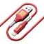 Кабель Luxe Cube Armored USB - Lightning (M/M), 1 м, червоний (8886668686099) - мініатюра 1