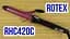 Плойка для локонів Rotex RHC415-C Плойка із турмаліновим покриттям Фіолетова з чорним 25 Вт - мініатюра 3