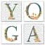 Набір для розпису по номерам з 4х картинок. YOGA сканд. CH117, 18х18 см - мініатюра 1