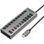 Концентратор Promate USB-C 10-in-1 5xUSB-C + 5xUSB gray (gegahub-5g) - миниатюра 1