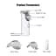 Ультразвуковий інгалятор Mesh Nebulizer JSL-W302 для дорослих та дітей ручний небулайзер - мініатюра 4