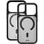 TPU+PC чохол Blueo Frosted Heat Dissipation Stand with MagSafe для Apple iPhone 17 Pro Max (6.9) Чорний / Black - мініатюра 3