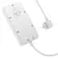 Мережевий подовжувач Hoco AC7A Storm (3 х розетки 3 х USB 1 х Type-C) 17W білий - мініатюра 3