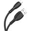 Дата кабель Borofone BX86 Advantage USB to MicroUSB 2.4A (1m) Black - мініатюра 3