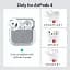 Чохол ESR Orbit Hybrid Case HaloLock для AirPods 4 2024 White (1C0110202) - мініатюра 2